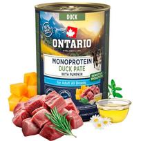 Ontario Adult Monoprotein Duck antienos paštetas su moliūgu 200 g / 400 g - Produkto Svoris 400g