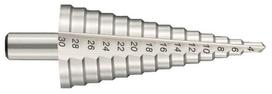 Pakopinis grąžtas HSS, tiesi įpjova, T LINE 4-12mm, žingsnis 1 mm