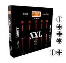 XXL Izoliuotų atsuktuvų rinkinys ERGO™ 12 vnt - PZ1/2; PH1/2; SL2,5/3,0/3,5/4,0/5,5; Combi PH1/SL5, PH2/SL6; T10 - 1000V VDE