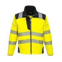 PORTWEST gero matomumo darbo švarkas T402 PW3 Softshell, Geltona/Juoda