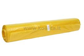 Geltoni šiukšliu maišai SORTEX 120 l, 10 vnt