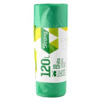 Žali šiukšliu maišai SORTEX 120 l, 10 vnt