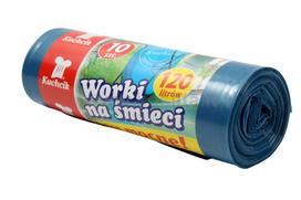 Melyni šiukšliu maišai KUCHCIK 120 l, 10 vnt