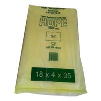 Maišeliai HDPE 18x4x35, 1000 vnt
