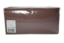 Popierines stalo serveteles LENEK 24x24 cm 1 sl., tamsiai rudos, 400 vnt