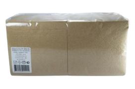 Popierines stalo serveteles LENEK 24x24 cm 1 sl., šviesiai rudos, 400 vnt