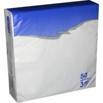Popierines stalo serveteles LENEK 33x33 cm 3 sl., baltos, 50 vnt
