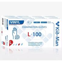 Vinilines pirštines L, 100 vnt