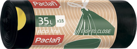 Užtraukiami šiukšliu maišai PACLAN 35 l, 15 vnt