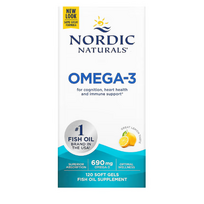 Nordic Naturals Omega-3 Lemon 690 mg 120 softgels