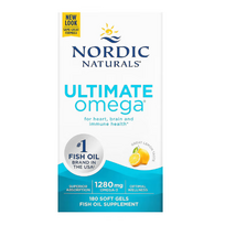 Nordic Naturals Ultimate Omega 1280 mg Lemon 180 softgels