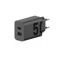 MOTOROLA originalus įkroviklis Type C + USB A 50W MC502/509 juodas
