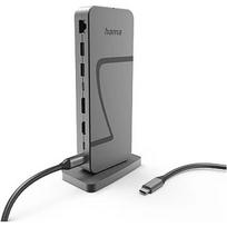 Hama Connect2Office Speed, USB-C, 10 ports, USB4, 140 W, gray - Notebook dock 00200200