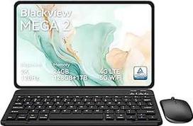 "Blackview Mega2" planšetinis kompiuteris 12 colių "Android" 15 planšetinių kompiuterių, 24GB RAM + 128GB ROM, 120 Hz 2K FHD žaidimų planšetinis kompiuteris su klaviatūra, pele, rašikliu, ausinėmis, 4G LTE + 5G WiFi, 9000 mAh, "WideVine L1", dviguba kam