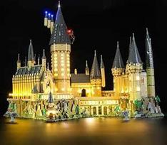 "Briksmax" LED apšvietimo rinkinys "Lego Harry Potter" Hogvartso piliai, suderinamas su "Lego 71043" kaladėlių modeliu - be "Lego" rinkinio