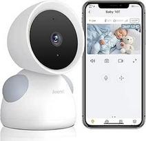 ARENTI kūdikių monitorius su kamera ir programėle 2K/3MP, 5 colių "WiFi" vaizdo monitorius, PTZ 355°, automatinis sekimas, fotografavimo aptikimas, temperatūros ir drėgmės jutiklis, IR naktinis matymas, tik kamera