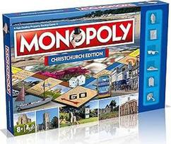 Stalo žaidimas "Winning Moves Monopoly", keliaukite į Christchurch Priory arba Southbourne Beach ir prekiaukite, kad pasiektumėte sėkmę, puiki dovana vyresniems nei 8 metų asmenims