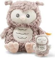 Steiff 241840 Ollie Owl Music Box 21, rudos spalvos