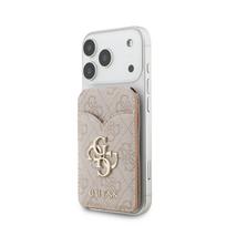 Guess PU 4G Mirror MagSafe Cardslot Stand Pink