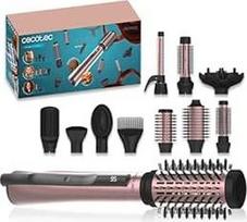 "Cecotec AirBrush" 10 dalių priedai "CeramicCare 10-in-1 AirBrush", 1200 W, plaukų džiovintuvas, tiesintuvas, garbanojimo žnyplės, apimties didinimo, difuzorius, ekranas, jonų funkcija, keraminė danga