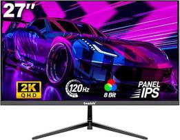 "Gawfolk" 27 colių QHD, 2K IPS kompiuterio ekranas, 120 Hz, 2560 x 1440P, "FreeSync", HDMI, "DisplayPort", VESA 75 x 75 mm, juodas
