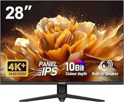 "Gawfolk" žaidimų monitorius 28,5 colio 4K 60 Hz, IPS kompiuterio ekranas su garsiakalbiu 3840 x 2560P, kompiuterio monitorius su "FreeSync", HDMI, "DisplayPort", 178° platus matymo kampas, palaiko VESA 75 x 75 mm