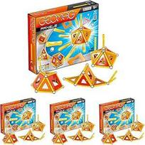 "Geomag" - magnetinis konstruktoriaus žaidimas vaikams, kūdikių mergaičių dovana, 5 6 7 8 9 10 11 12 13 metų, 50 detalių, Montessori (4 vnt.)