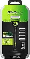 "Gillette Labs" vyriškas skustuvas su integruota juostele, kelioniniu krepšeliu ir 5 keičiamais peiliukais