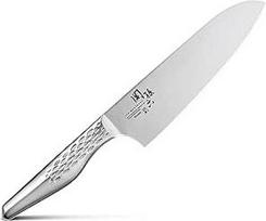 KAI SHOSO 16,5 cm "Santoku" peilis - autentiškas japoniškas 6,5 colio aukštos kokybės nerūdijančio plieno geležtė. 10 metų garantija. Pagaminta Japonijoje. Naudojamas profesionalių ir namų šefų gaminant azijietiško stiliaus patiekalus.