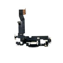iPhone 12 / 12 Pro krovimo lizdo lanksčioji jungtis (Black) (Originali / Naudota)
