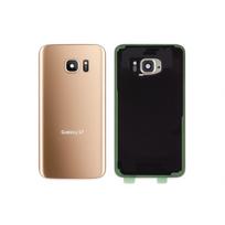 Samsung Galaxy S7 (G930) galinis dangtelis su kameros stikliuku (Gold) (Naudotas / Grade A)