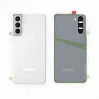 Samsung Galaxy S21 (G991) galinis dangtelis su kameros stikliuku (White) (Naudota / Grade A)