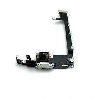 iPhone 11 Pro Max krovimo lizdo lanksčioji jungtis (Silver) (Originali / Naudota)