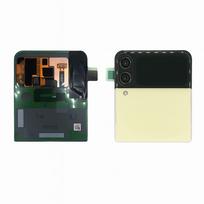Samsung Galaxy Z Flip 3 (F711) galinis dangtelis su LCD (Cream) (Top) (Pulled / Grade C)