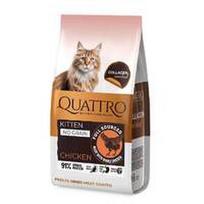 QUATTRO visavertis sausas pašaras visų veislių kačiukams su vištiena (iki 12 mėnesių), 7kg