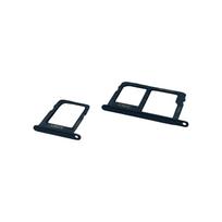 Samsung Galaxy A6+ (2018) (A605) Sim kortelės laikiklis (Black) (Originalus / Naudotas)