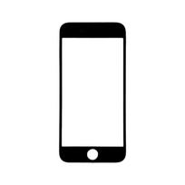 Apple iPhone 8 / SE 2020 / SE 2022 ekrano stikliukas su rėmeliu ir OCA juodas