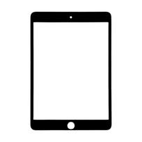 Apple iPad mini 5 (2019) ekrano stikliukas su OCA (Juodas)