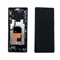 Sony Xperia 1 ekranas su rėmeliu (Black) (Pulled / Grade C)