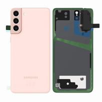 Samsung Galaxy S21 (G991) galinis dangtelis su kameros stikliuku  (Pink) (Naudota/Grade B)