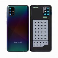 Samsung Galaxy A51 (A515) galinis dangtelis su kameros stikliuku (Prism Crush Black) (Pulled / Grade C)