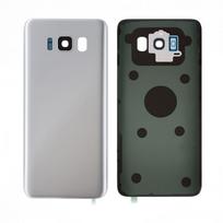 Samsung Galaxy S8 (G950) galinis dangtelis su kameros stikliuku (Silver) (Naudotas / Grade B)