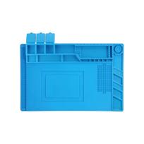 S-160 45cm x 30cm silikoninis karščiui atsparus ardymo ir organizavimo kilimėlis (Blue)