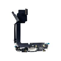 Apple iPhone 15 Pro Max krovimo lizdo lanksčioji jungtis (Black) (Original / Used)
