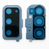 Samsung Galaxy S20 (G980) kameros stikliukas su rėmeliu (Blue) (Pulled / Grade A)