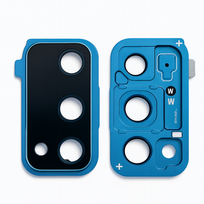 Samsung Galaxy S20 FE (G781) kameros stikliukas su rėmeliu (Blue) (Pulled / Grade A)
