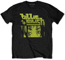Rock Marškinėliai Billie Eilish Anime Logo, Dydis: L