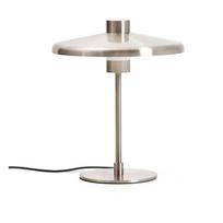 Sidabrinės spalvos stalinis šviestuvas (aukštis 32,5 cm) su metaliniu gaubtu Nuvira – Kave Home