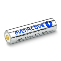 everActive 18650 įkraunamas akumuliatorius, Li-ion, 2600mAh, 3.7V, micro USB