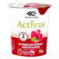 Košė avižinė ACTIVUS, su avietėmis, 70g